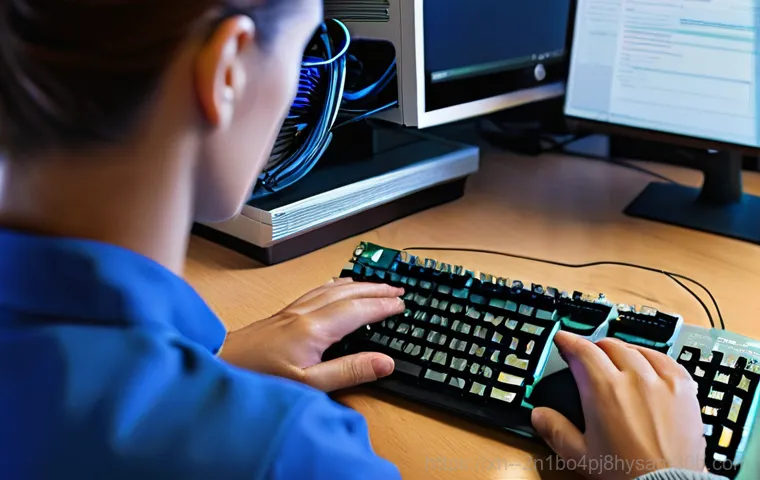 풍산동 STATUS_KERNEL_HANDLE_INVALID - An intricate, stylized depiction of the internal workings of a computer, focusing on the concept of ...