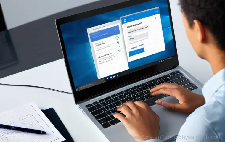 목현동 BAD_SYSTEM_CONFIG_INFO - **Prompt 1: The Sudden Blue Screen.**
    A close-up shot of a modern computer monitor displaying a ...