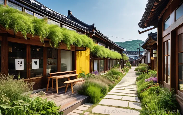 구기동 STATUS_INSUFFICIENT_RESOURCES - **Gugi-dong Community Garden by Bukhansan:** An vibrant and inclusive scene set in a community garde...
