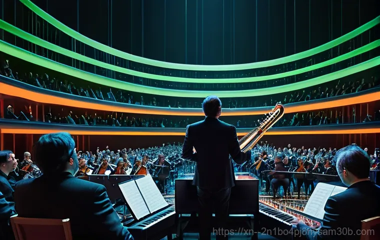내유동 STATUS_KERNEL_THREAD_TIMEOUT - Image Prompt 1: The Disrupted Orchestra of the Kernel**