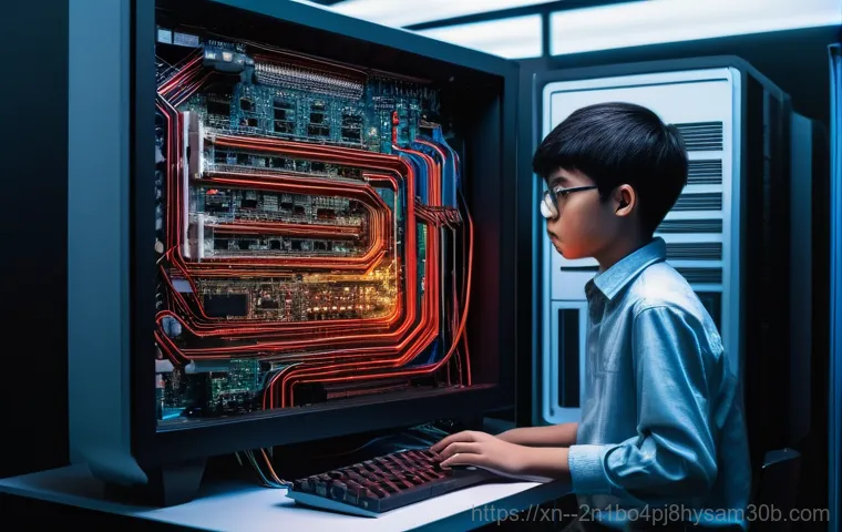 고양동 KERNEL_SECURITY_CHECK_FAILURE - **Prompt 1: The Sudden Blue Screen Alarm**
    "A young adult, perhaps in their early 20s, with a lo...