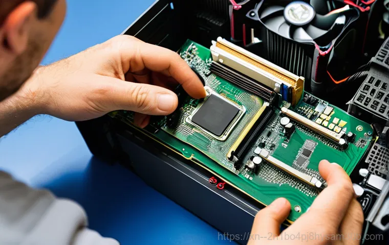 원남동 DRIVER_POWER_STATE_FAILURE - **Prompt:** A focused, high-angle shot showing a person's hands meticulously navigating through comp...