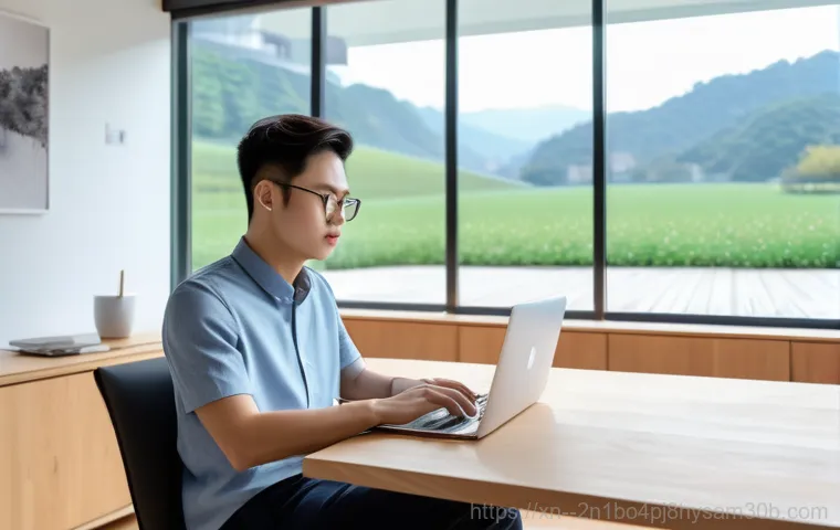 평창동 STATUS_IMAGE_INVALID - A serene, high-definition digital rendering of Pyeongchang-dong's autumn scenery, showcasing traditi...