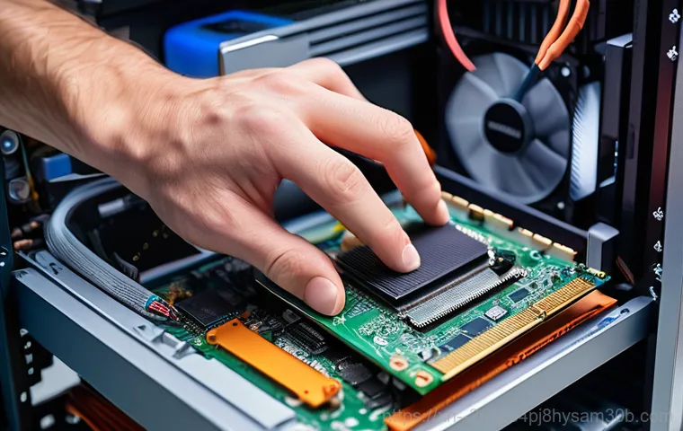 수색동 조립컴퓨터 pc 출장판매설치 - A friendly, professional computer technician is at a customer's home in a cozy living room, expertly... 수색동 조립컴퓨터 pc 출장판매설치 - A friendly, professional computer technician is at a customer's home in a cozy living room, expertly...