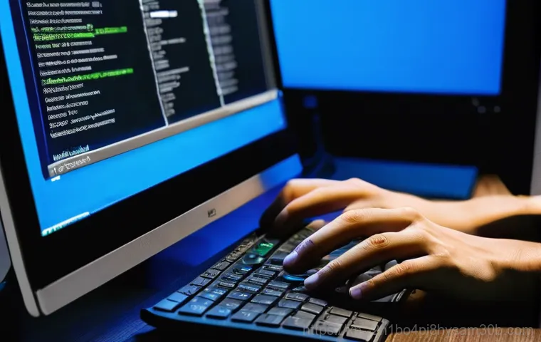 화양동 DRIVER_CORRUPTED_EXPOOL - **Prompt 1: The Unexpected Blue Screen Dilemma**
    An expressive image of a person, likely in thei...