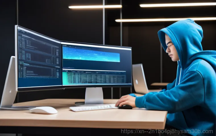 동숭동 STATUS_KERNEL_EXECUTION_ERROR - A focused and detail-oriented person in their mid-20s, wearing a plain t-shirt and practical work pa...
