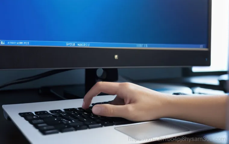 개포동 STATUS_KERNEL_DEVICE_ERROR - **Prompt:** A detailed close-up shot of an open computer tower. A person's hands (wearing protective...