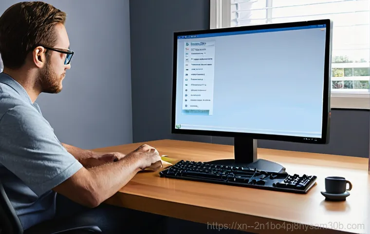 개화동 VIDEO_DRIVER_INIT_FAILURE - **Prompt 1: The Frustration of the Blue Screen**
    A young adult, wearing comfortable, modern casu...