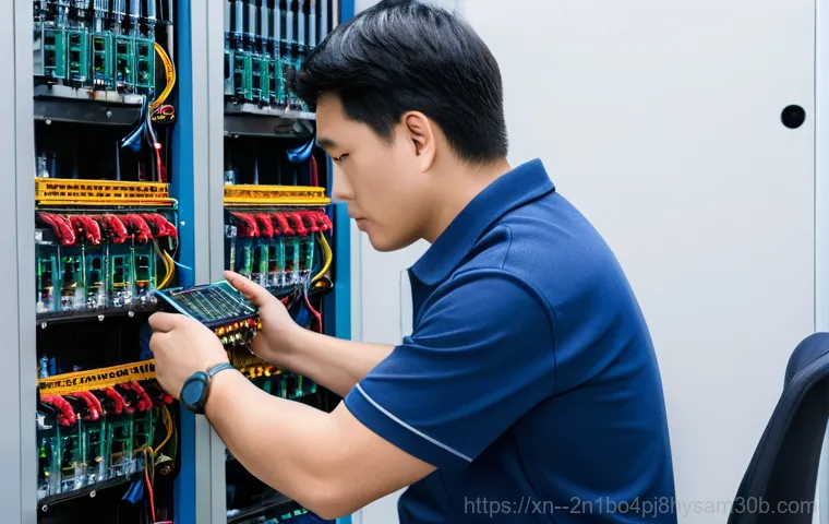 고척동 ftp서버출장방문수리점 - Image Prompt 1: Expert Server Troubleshooting in Gocheok-dong**