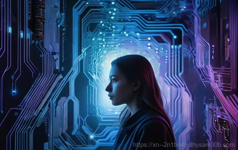 방산동 SYSTEM_SERVICE_EXCEPTION - A young adult, appearing frustrated and slightly bewildered, sits at a modern desk in front of a com...