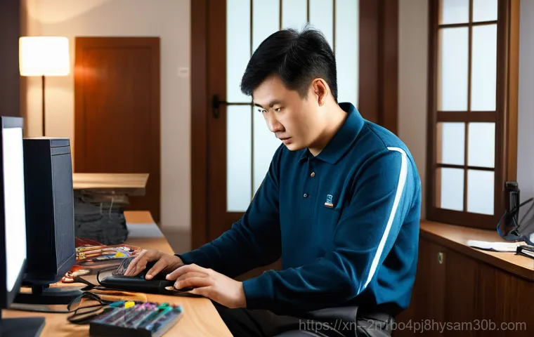 대방동 컴퓨터 desktop 출장방문수리점 - A busy professional woman in her late 30s, looking utterly frustrated and stressed, standing over he...
