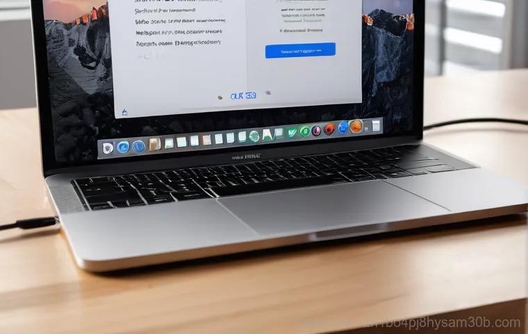신내동 맥북프로 판매 및 수리 - A close-up, high-definition shot of a modern MacBook Pro (M1 or M2 model) with a prominent, spiderwe... 신내동 맥북프로 판매 및 수리 - A close-up, high-definition shot of a modern MacBook Pro (M1 or M2 model) with a prominent, spiderwe...