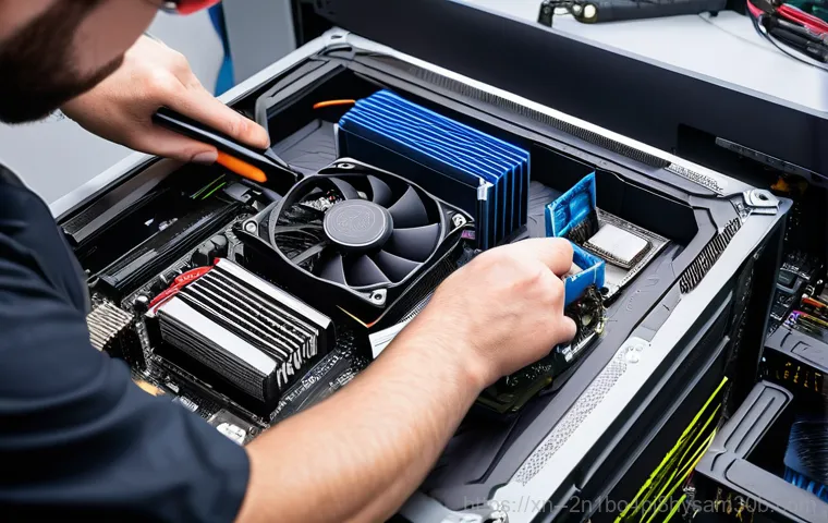 수서동 쿨러조립 및 교체수리 - A vibrant, dynamic side-by-side visual comparison of two computer cooling systems. On the left, a la... 수서동 쿨러조립 및 교체수리 - A vibrant, dynamic side-by-side visual comparison of two computer cooling systems. On the left, a la...