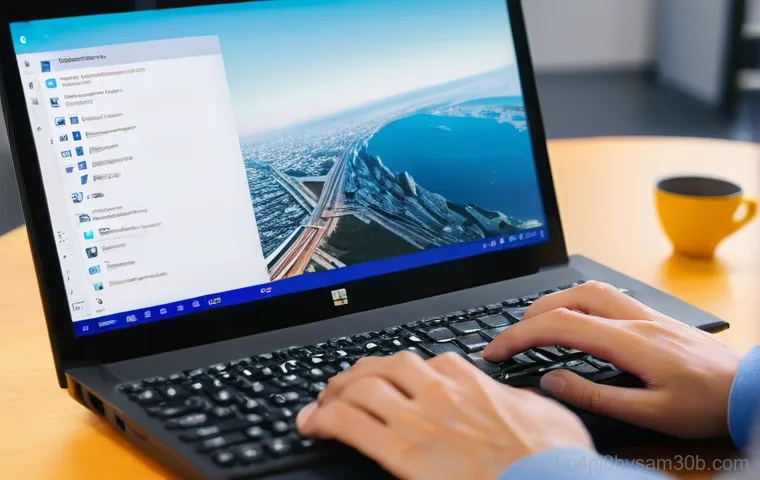 충정로 윈도우8 windows8 재설치 포맷  초기화 - A gender-neutral young adult, dressed in casual, modern clothing, sits in front of a desktop compute... 충정로 윈도우8 windows8 재설치 포맷  초기화 - A gender-neutral young adult, dressed in casual, modern clothing, sits in front of a desktop compute...