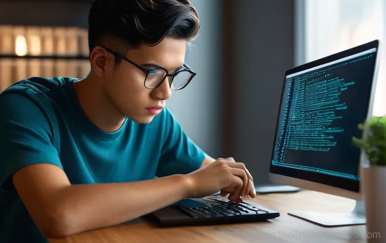 묵정동 STATUS_KERNEL_LOG_FAILURE - **Image Prompt 1: The Frustration of a Kernel Error**
    A young adult, gender-neutral, with a conc...