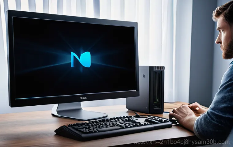 하면 케이블연결확인 - **Prompt:** A casually dressed adult (man or woman) in a home office setting, kneeling behind a comp... 하면 케이블연결확인 - **Prompt:** A casually dressed adult (man or woman) in a home office setting, kneeling behind a comp...