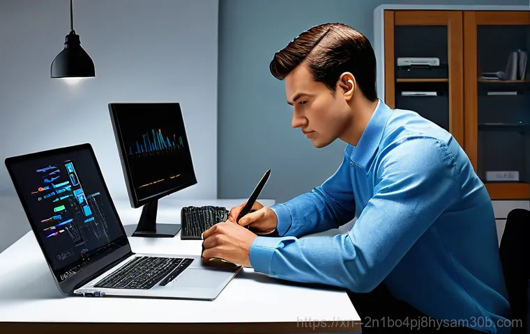 누하동 STATUS_PROTECTION_ERROR - **Prompt 1 (Personification of Error):**
    "A young adult, dressed in a long-sleeved shirt and jea...