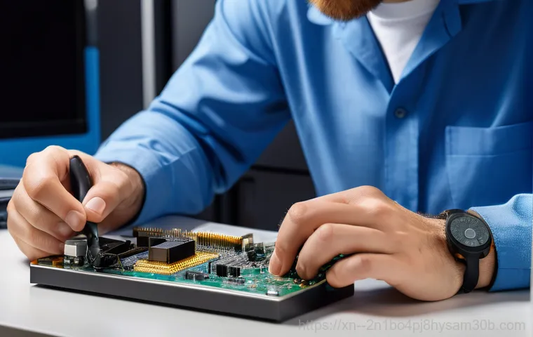 일산동 UNMOUNTABLE_BOOT_VOLUME - A close-up of an adult individual, appearing distressed and frustrated, staring intensely at a compu...