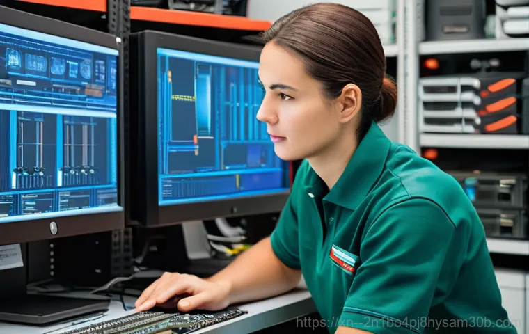 구로동 MEMORY_MANAGEMENT - **Image Prompt 2: Carefully Troubleshooting RAM**
    A focused person, in their late 20s or early 3...