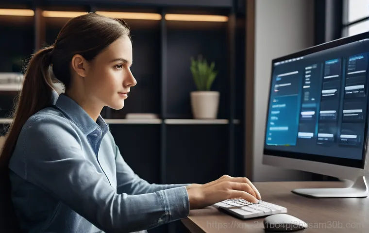 고양동 STATUS_KERNEL_DEVICE_ERROR - **Image Prompt 2: Detailed Hardware Inspection**
    A close-up shot of an adult's hands (gender-neu...