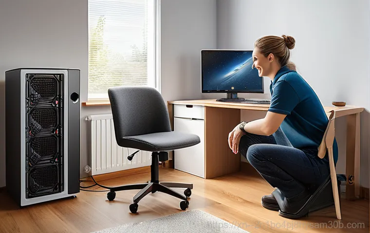 수송동 조립컴퓨터 pc 출장판매설치 - A highly skilled PC technician, mid-30s, wearing a clean, professional company uniform and an anti-s... 수송동 조립컴퓨터 pc 출장판매설치 - A highly skilled PC technician, mid-30s, wearing a clean, professional company uniform and an anti-s...