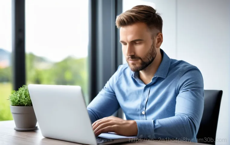 공덕동 STATUS_DISK_READ_FAILURE - **Image Prompt 1: User Experiencing a Disk Read Failure**
    A concerned young adult, possibly a wo...