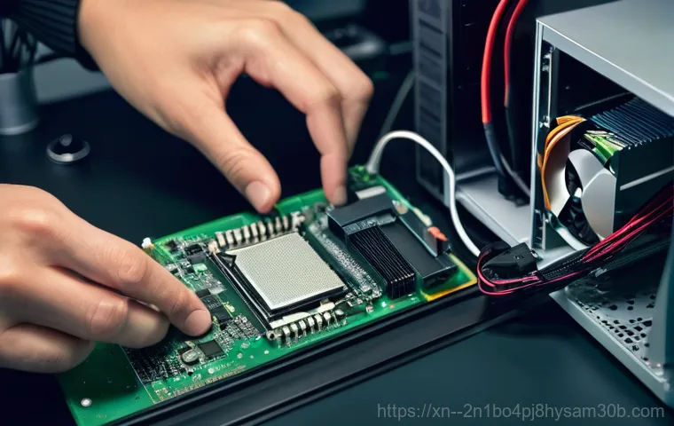 묵동 THREAD_STUCK_IN_DEVICE_DRIVER - **Prompt:** A young adult, male or female, in their late 20s, sits in a dimly lit home office. Their...