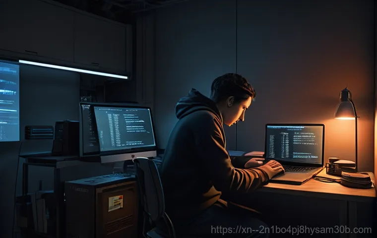 대신동 STATUS_FILE_READ_FAILURE - A young professional, female, dressed in business casual attire, sits at a modern desk with a laptop...