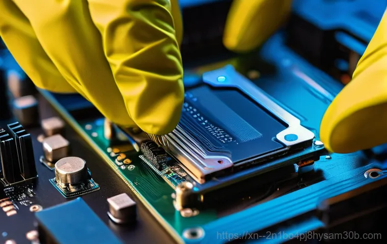 홍은동 SSD조립 및 교체수리 - A split image depicting the dramatic transformation of a computer experience. On the left, a frustra...