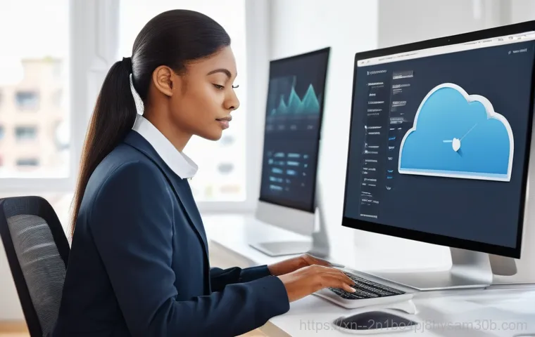 원남동 STATUS_FILE_IN_USE - **Image Prompt 2: Focused Troubleshooting with Task Manager**
    A person, appearing determined and...