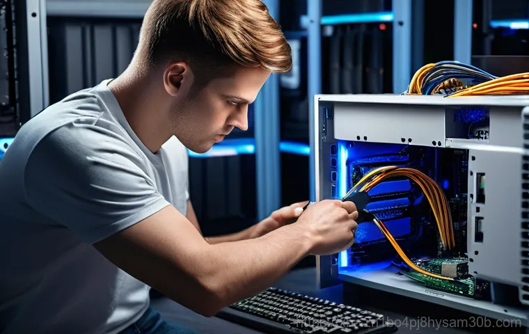 본동 WIN32K_POWER_WATCHDOG_TIMEOUT - A person, looking frustrated and stressed, sits in a dimly lit home office, staring intently at a la... 본동 WIN32K_POWER_WATCHDOG_TIMEOUT - A person, looking frustrated and stressed, sits in a dimly lit home office, staring intently at a la...