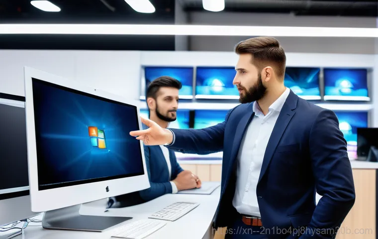 송천동 중고컴퓨터 pc 출장판매설치 - An expert technician is on-site at a customer's comfortable home office, meticulously setting up a u...