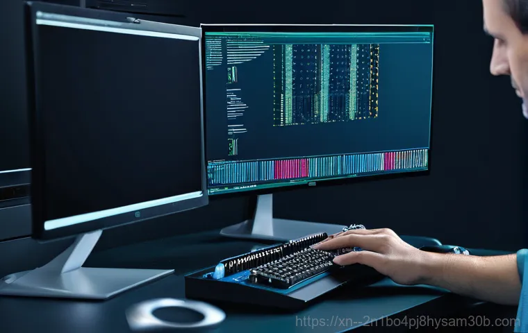 설악면 STATUS_KERNEL_HEAP_CORRUPTION - **Image Prompt 1: The Sudden Blue Screen Encounter**
    A person in their late 20s or early 30s, lo...