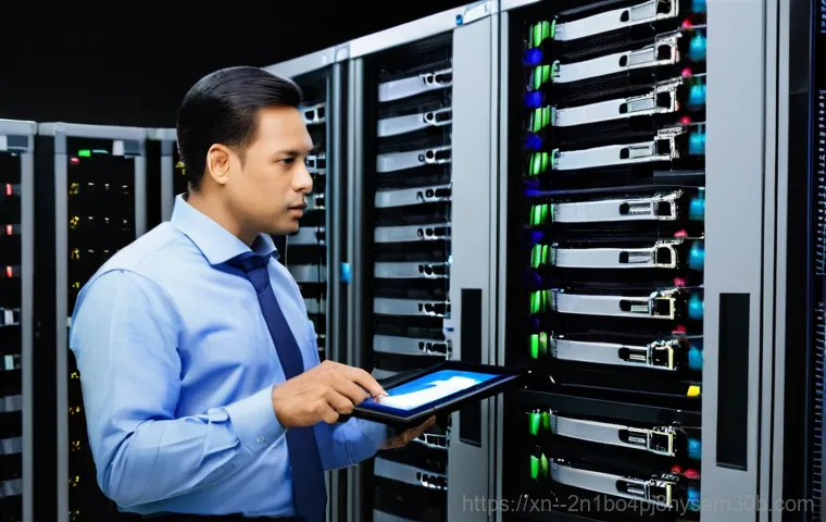 고양시 server출장방문수리점 - **Prompt:** A brightly lit, clean, and organized open-plan office during the daytime. In the center,...