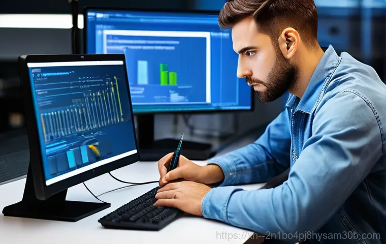 예장동 STATUS_INVALID_THREAD - **Prompt 1: The Frustration of a Computer Error**
    A young adult, perhaps a student or remote wor...