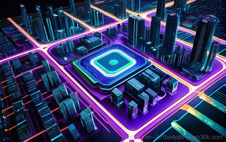 원신동 메인보드조립 및 교체수리 - A close-up, intricate shot of a modern computer motherboard. The focus is on the CPU socket area, wh...