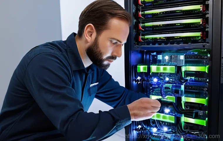 오류동 server출장방문수리점 - A distressed adult, either male or female, is sitting at a desk in a modern home office. Their compu...