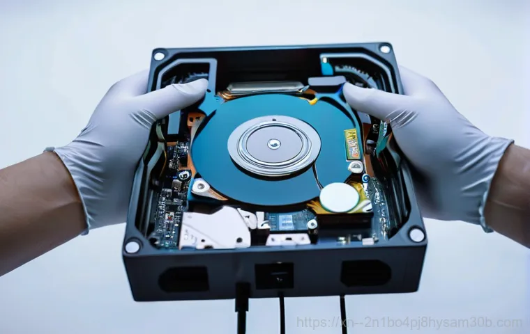 우면동 STATUS_DISK_NOT_INITIALIZED - A person in their late 20s or early 30s, dressed in casual everyday clothes, sits at a desk in a dim...