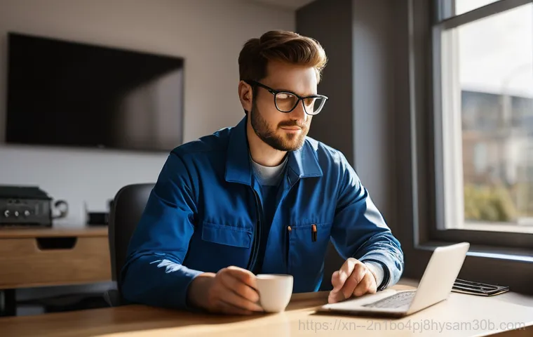 충현동 컴퓨터 desktop 출장방문수리점 - **Prompt 1: Unexpected Computer Failure and the Arrival of Help**
    A person, appearing stressed a...