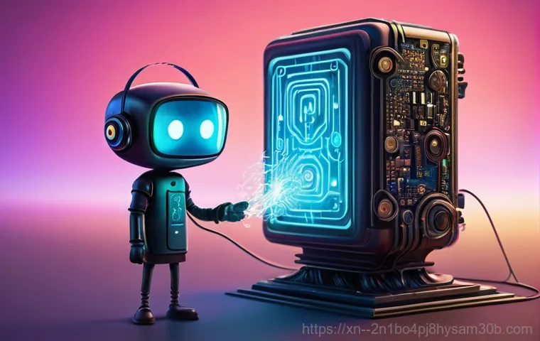 교남동 HARDWARE_INTERRUPT_STORM - **Prompt:** A highly detailed, dynamic illustration depicting a stylized CPU as an overwhelmed traff...