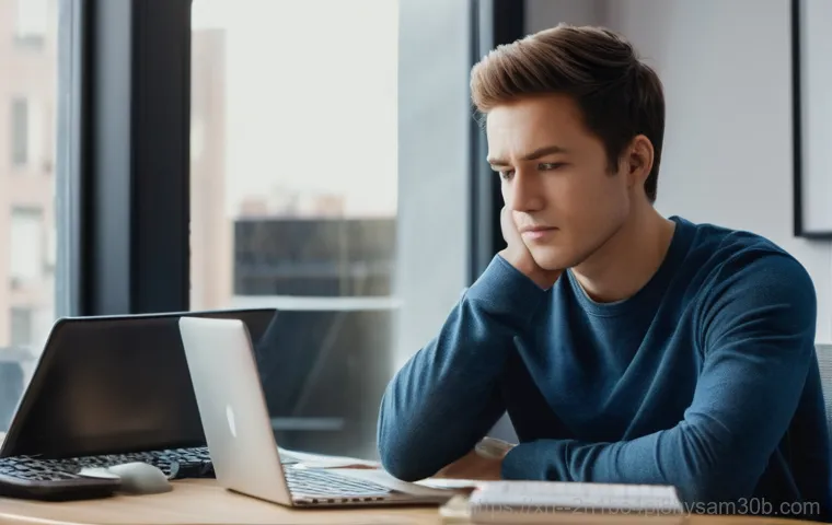 묘동 STATUS_DISK_FULL - Image Prompt 1: The "Disk Full" Dilemma**