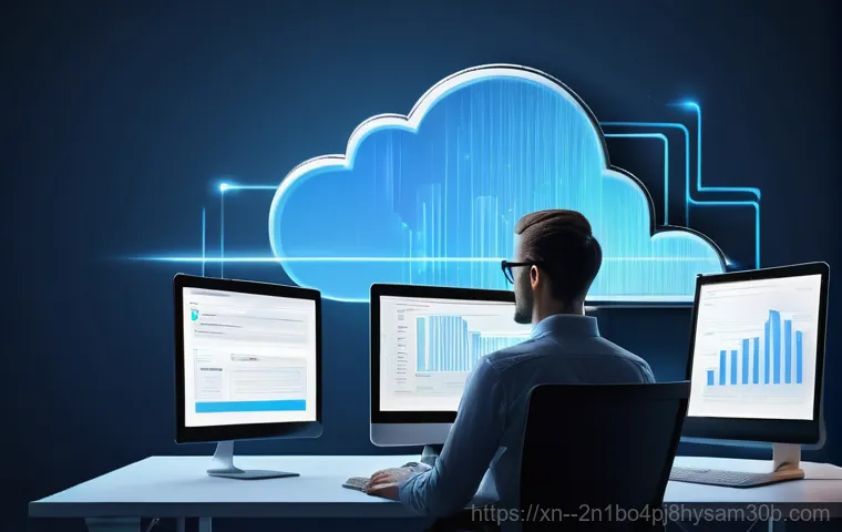 가학동 STATUS_DISK_READ_FAILURE - A highly detailed, stylized cross-section view of a mechanical hard disk drive. The shiny platters a...