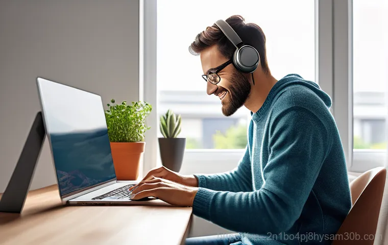 현저동 프리도스 윈도우설치 - A friendly and knowledgeable female computer technician, dressed in a neat polo shirt and trousers, ...