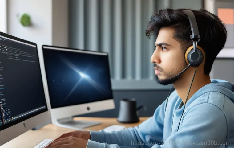 설문동 RAM조립 및 교체수리 - A close-up shot of a person's hands, wearing anti-static gloves, carefully inserting a sleek, modern...