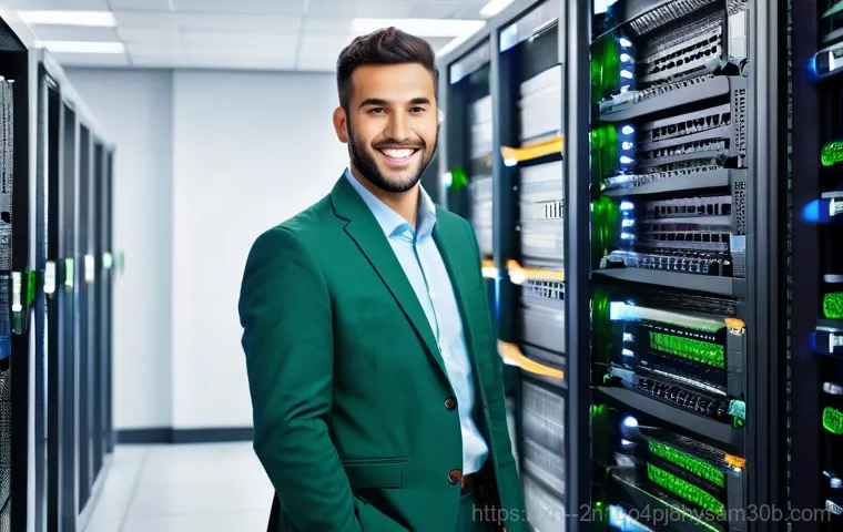 삼전동 server출장방문수리점 - A highly competent and focused IT technician, gender-neutral, is actively working on an open server ...