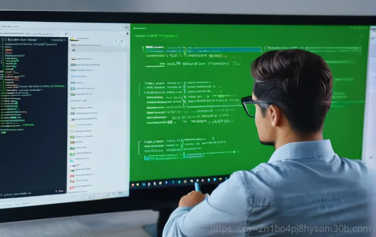 도화동 STATUS_MODULE_NOT_FOUND - A focused system administrator or backend developer intently observes a dark-themed Linux terminal o...