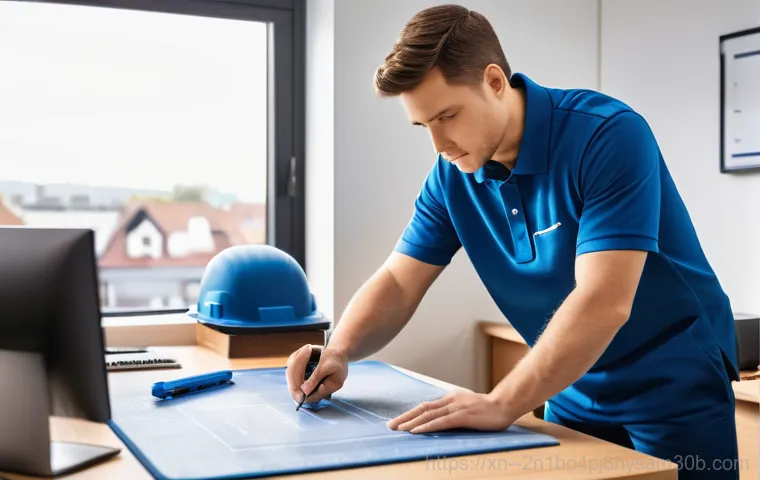 왕십리 NAS출장방문수리점 - A middle-aged accountant, male or female, dressed in business casual attire, sitting at a modern off... 왕십리 NAS출장방문수리점 - A middle-aged accountant, male or female, dressed in business casual attire, sitting at a modern off...