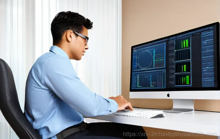 노량진 STATUS_KERNEL_POWER_FAILURE - A focused individual, wearing a comfortable t-shirt and jeans, meticulously inspects the interior of...