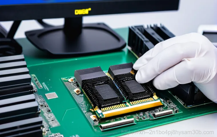 문원동 메모리조립 및 교체수리 - A frustrated person, appearing to be in their late 20s or early 30s, sitting in front of a computer ...