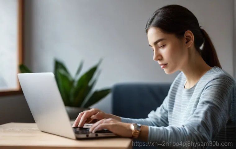 북가좌동 운영체제 os 재설치 포맷  초기화 - **Prompt:** A sleek, modern laptop rests on a minimalist, impeccably clean workspace. The laptop scr...